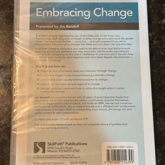 Embracing Change by Jim Randolf [Audio CD] (2011) SkillPath Publications - Picture 2 of 3